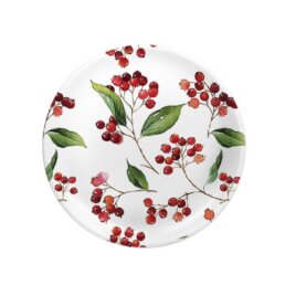 Winter Berries Round Coaster (M26)