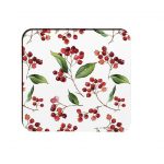 Winter Berries Moulded Coaster (M29)