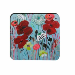 M29 Square Melamine Coaster Flowery Poppet