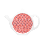 Custom melamine printed tea coaster in red