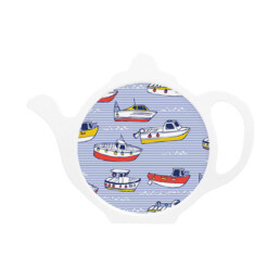 Little Boats Teabag Tidy design by Vicky Yorke