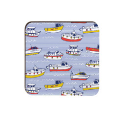 Little Boats Coaster design by Vicky Yorke