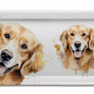 Melamaster Dogs Golden Retriever Snack Tray