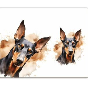 Melamaster Dogs Doberman Pinscher Single Moulded Placemat